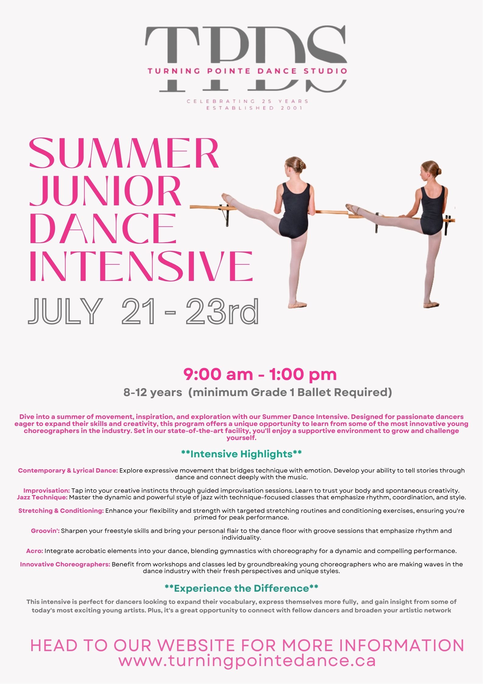 Summer Junior Dance Intensive
